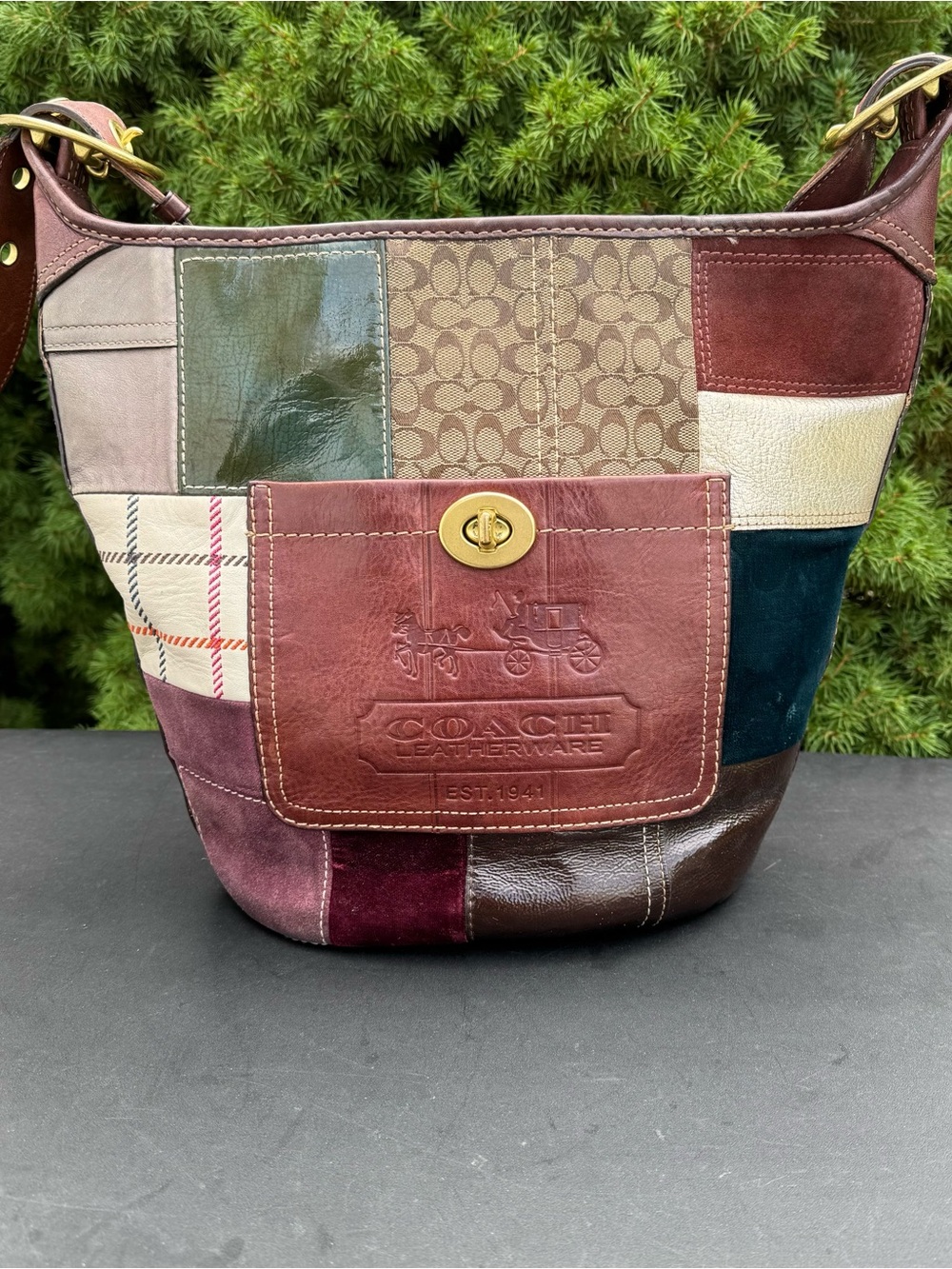 Coach Bleecker Holiday Patchwork style 11356
